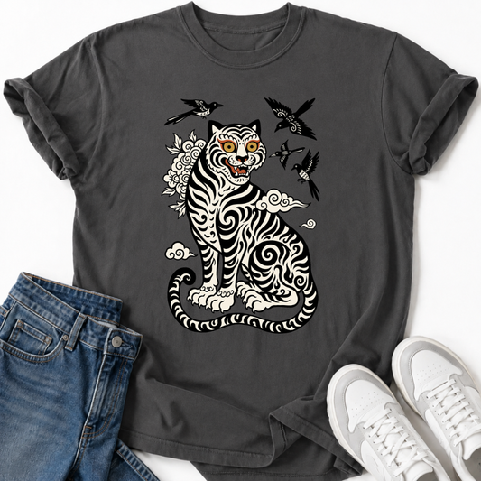 MINHWA TIGER AND MAGPIE T-SHIRT