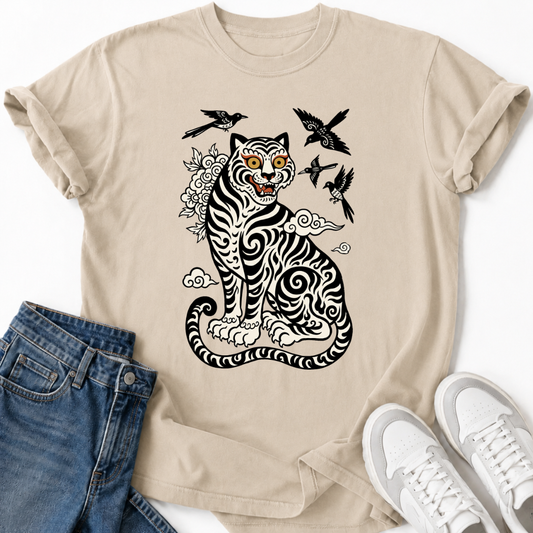 MINHWA TIGER AND MAGPIE T-SHIRT