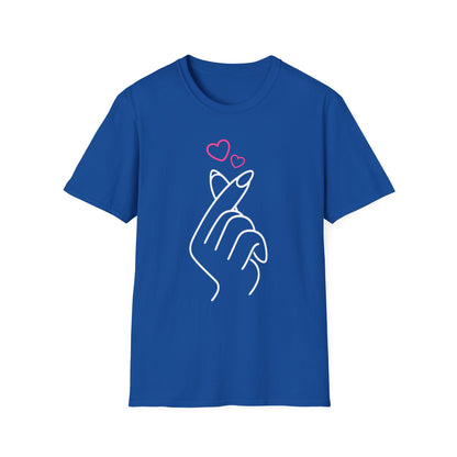 Cute Heart Gesture Unisex T-Shirt - Perfect for Friends, Love, and Everyday Wear
