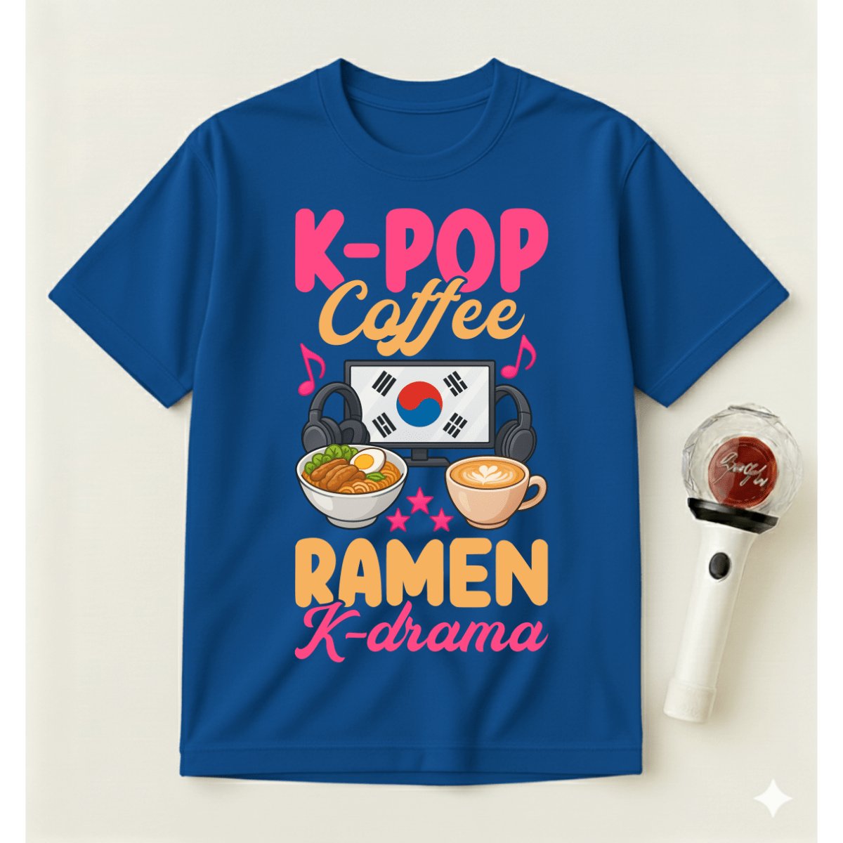 K-POP COFFEE RAMEN K-DRAMA T-SHIRT