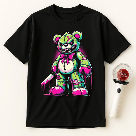 EVIL TEDDY BEAR KNIFE UNISEX T-SHIRT
