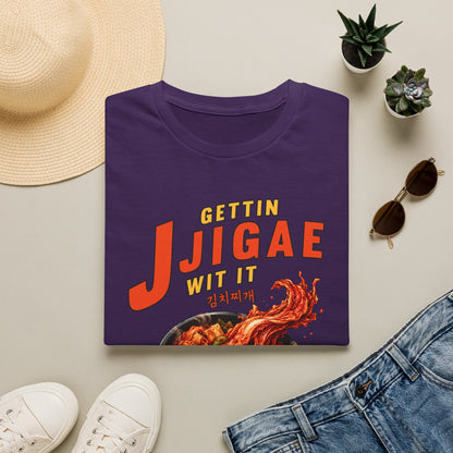 Jjigae T-Shirt — "Gettin Jjigae Wit It" Spicy Korean Stew Graphic Tee