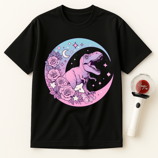 PASTEL T-REX MOON UNISEX T-SHIRT