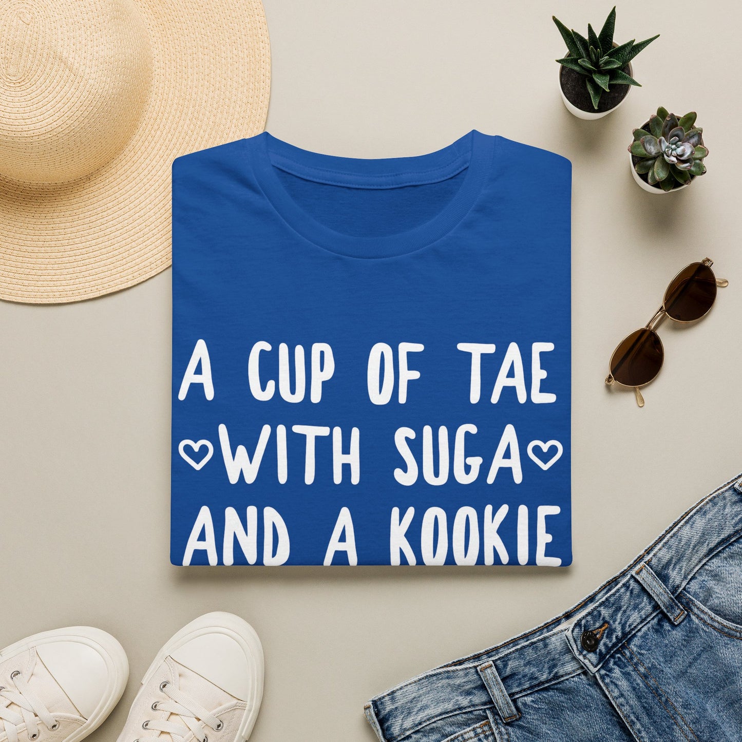 A Cup of Tae with Suga and a Kookie T-Shirt — BTS Fan Quote Tee