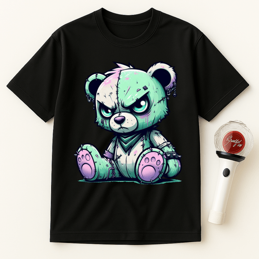 GRUMPY ZOMBIE BEAR UNISEX T-SHIRT