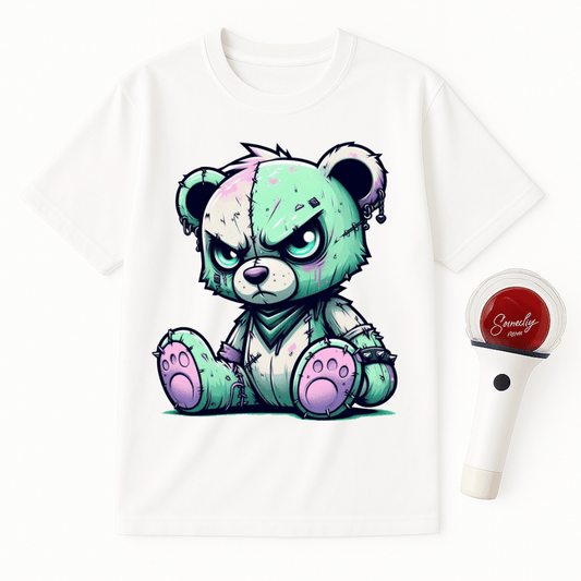 GRUMPY ZOMBIE BEAR UNISEX T-SHIRT