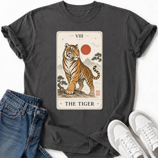 KOREAN TIGER TAROT CARD T-SHIRT