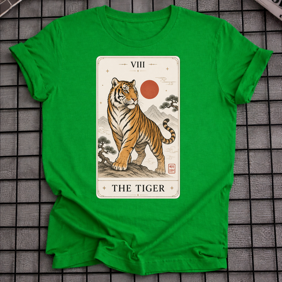 KOREAN TIGER TAROT CARD T-SHIRT