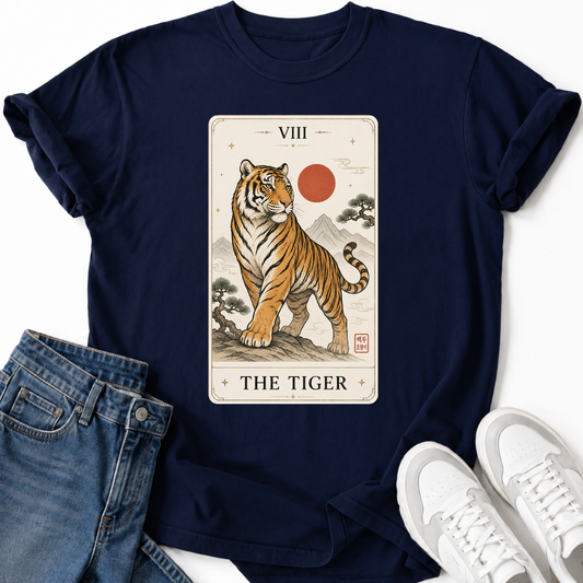 KOREAN TIGER TAROT CARD T-SHIRT