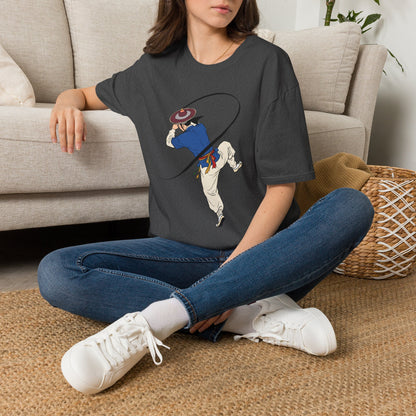 Cowboy Roper Graphic T-Shirt — Western Rodeo Roping Design