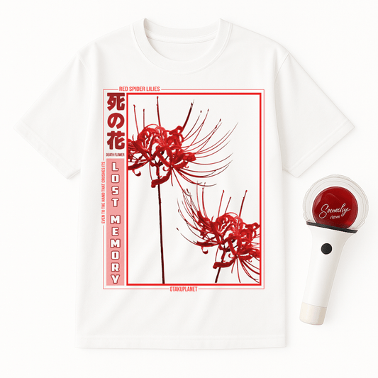 RED SPIDER LILIES JAPANESE STYLE UNISEX T-SHIRT