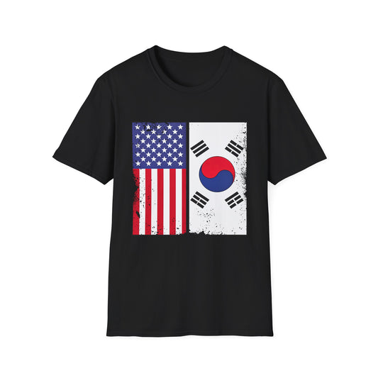 USA KOREA FLAGS T-SHIRT