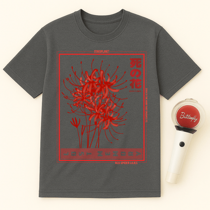 RED SPIDER LILIES DEATH FLOWER UNISEX T-SHIRT