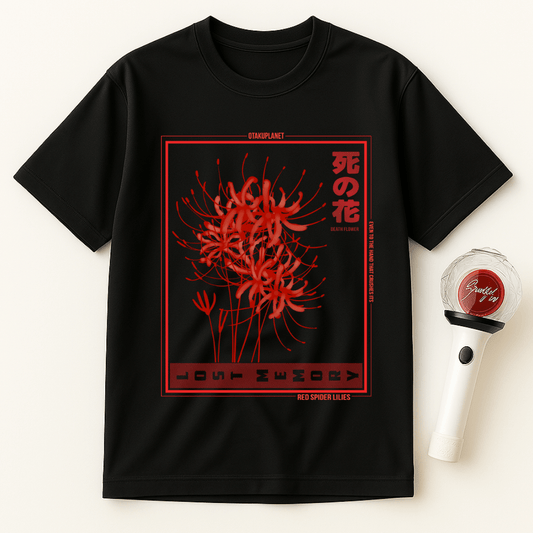 RED SPIDER LILIES DEATH FLOWER UNISEX T-SHIRT