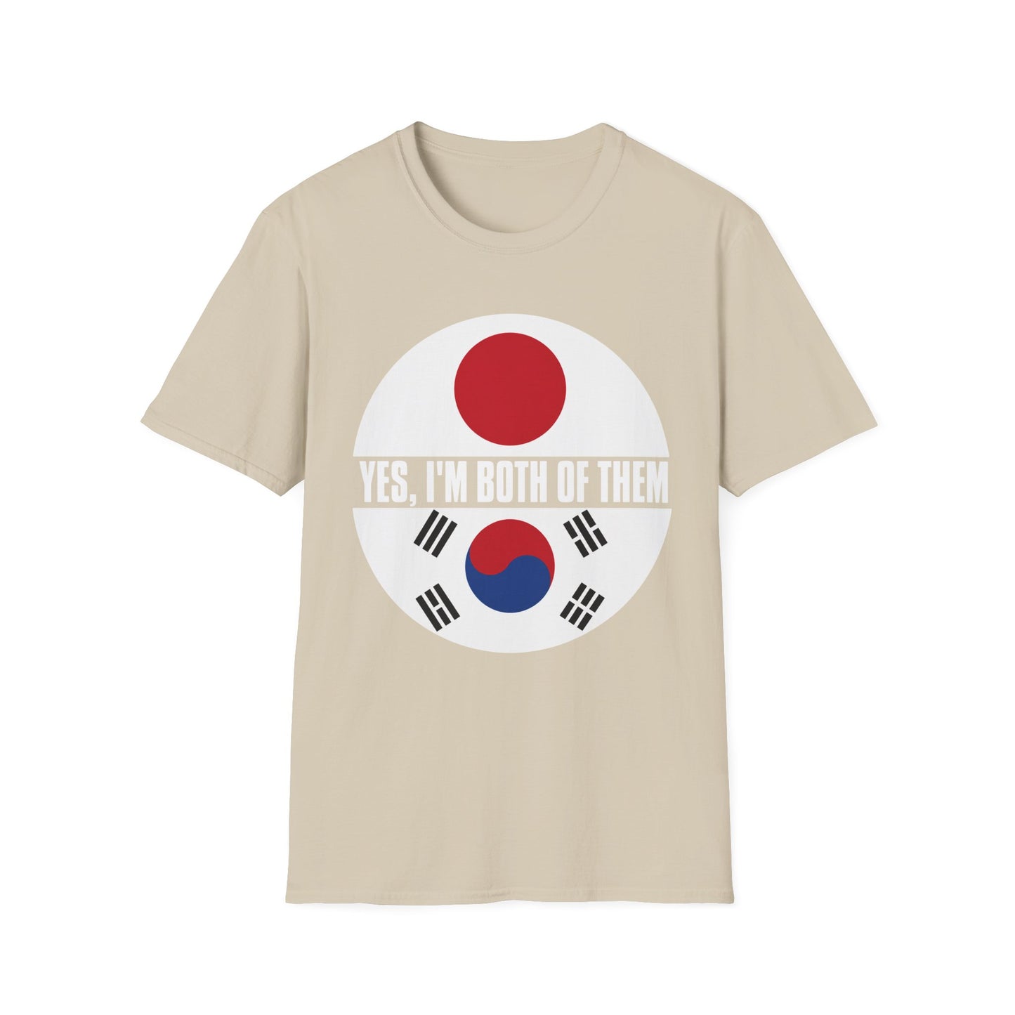 T-Shirt — "Yes, I'm Both of Them" Japan & Korea Flag Pride Tee