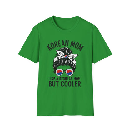 Korean Mom T-Shirt — "Like a Regular Mom But Cooler" Stylish Korean Pride Top