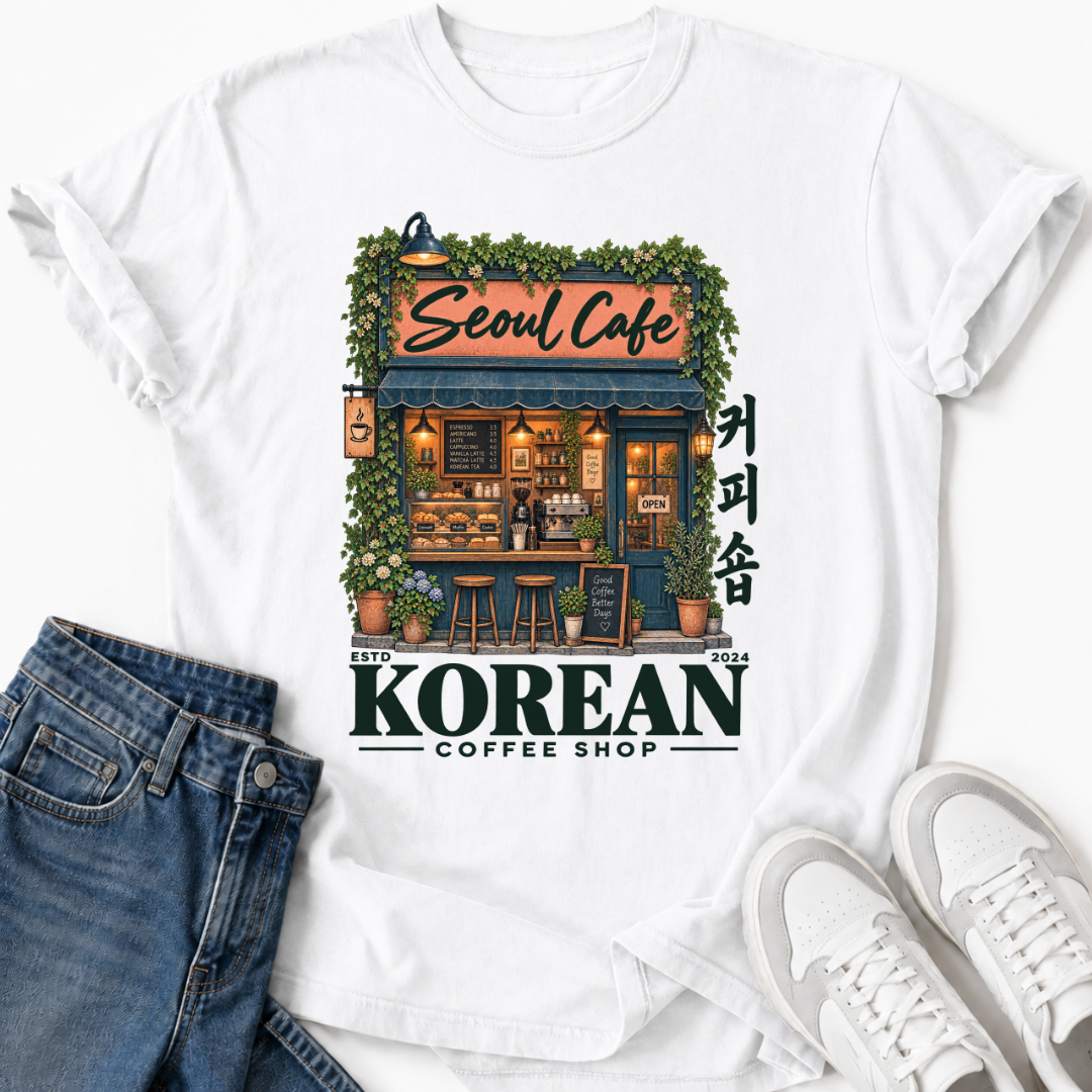 KOREAN COFFEE SHOP T-SHIRT