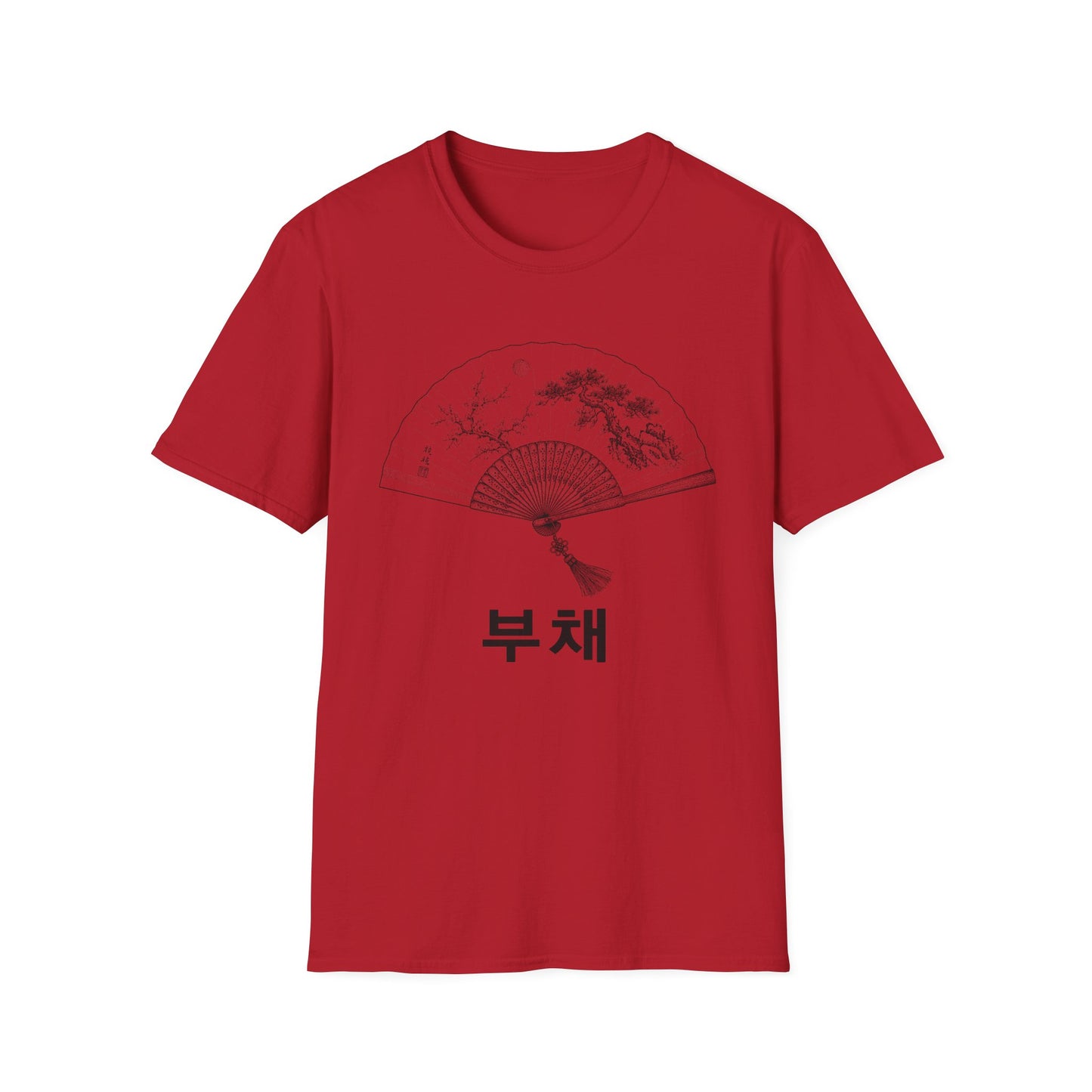 TRADITIONAL KOREAN FOLDING FAN T-SHIRT