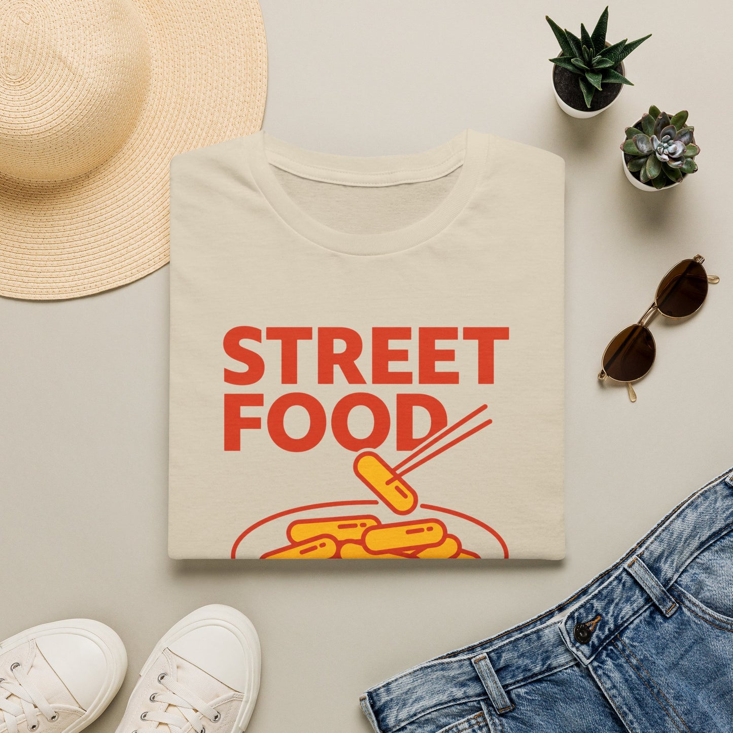 Street Food T-Shirt — Korean Tteokbokki Graphic Tee