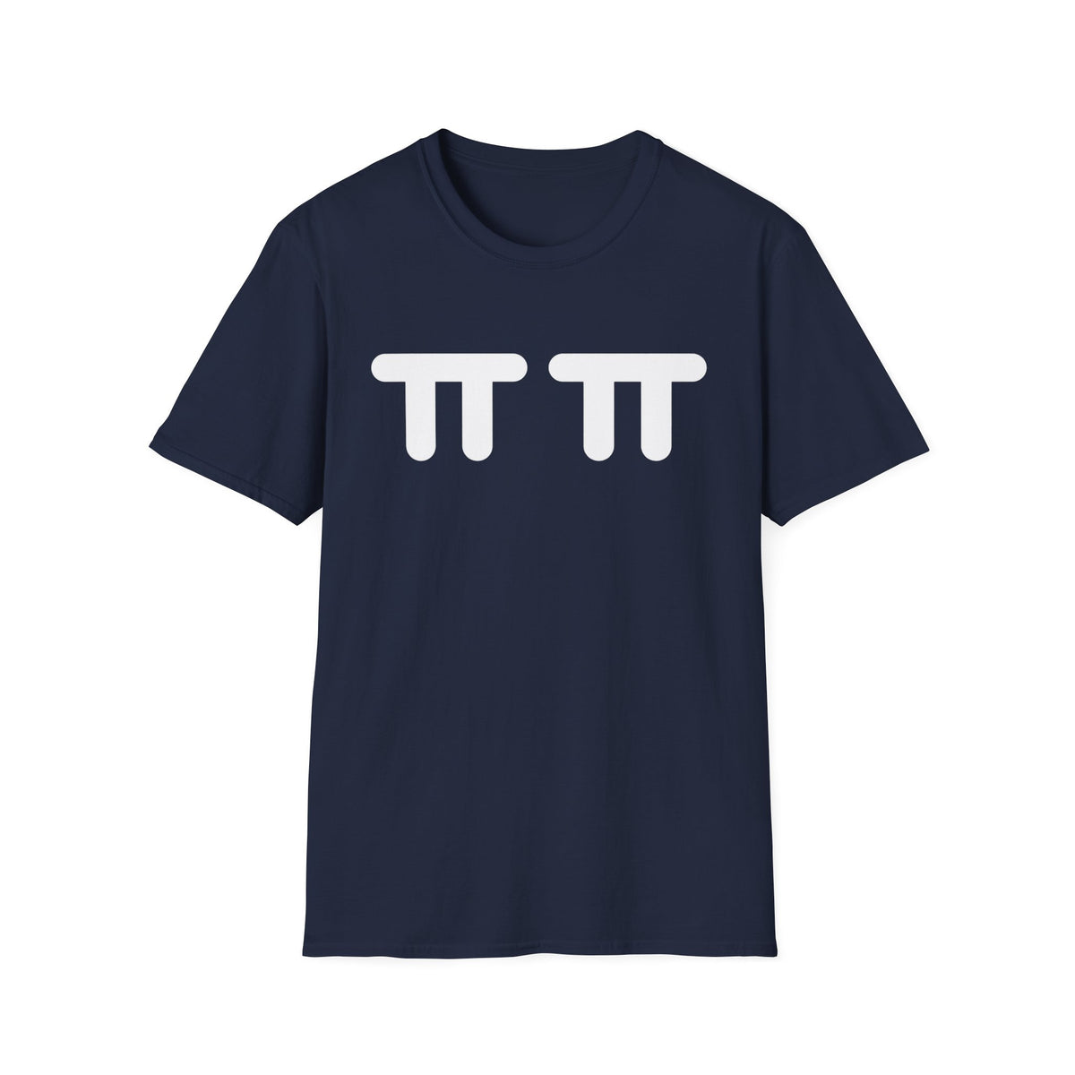 Pi Symbol Graphic T-Shirt — Cute Double Pi Design