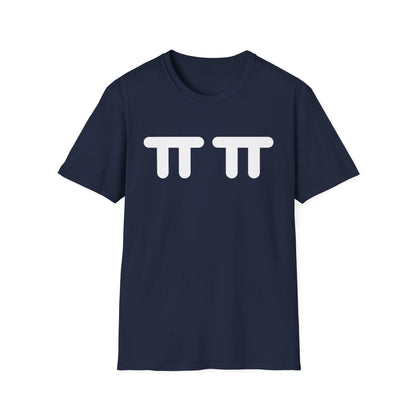Pi Symbol Graphic T-Shirt — Cute Double Pi Design