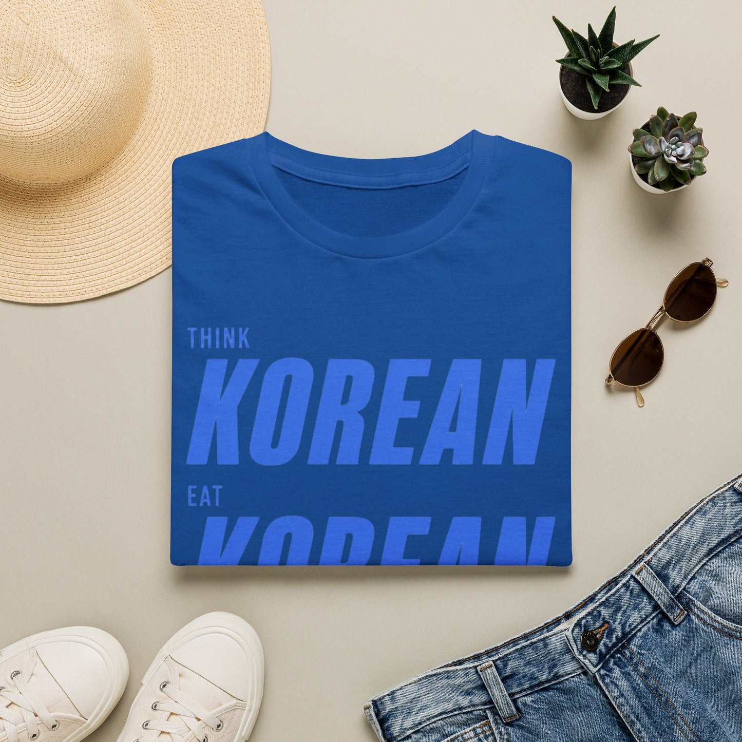 THINK EAT LIVE KOREAN T-SHIRT