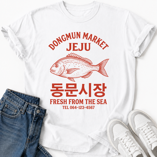 JEJU DONGMUN MARKET FISH T-SHIRT