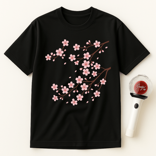 PINK SAKURA SPRAY UNISEX T-SHIRT