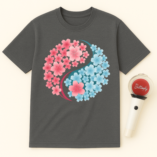 SAKURA YIN YANG UNISEX T-SHIRT