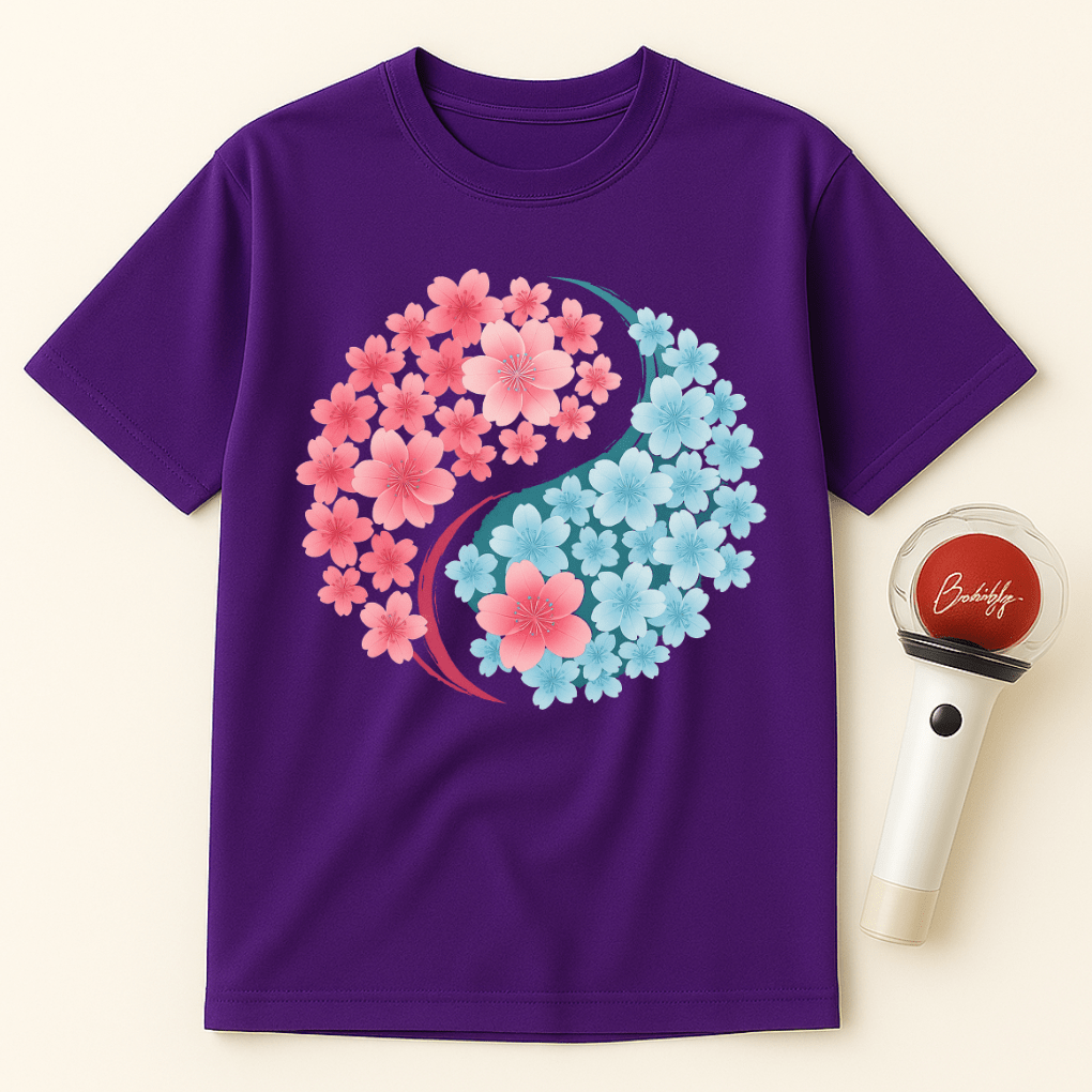 SAKURA YIN YANG UNISEX T-SHIRT