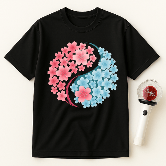 SAKURA YIN YANG UNISEX T-SHIRT