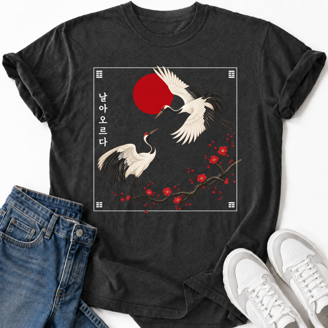 CRANES & PLUM BLOSSOMS T-SHIRT