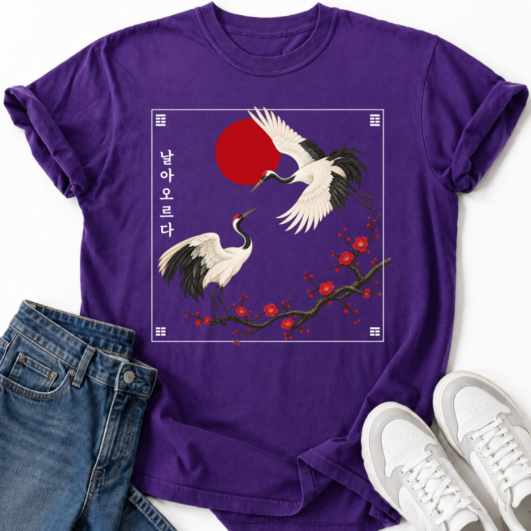 CRANES & PLUM BLOSSOMS T-SHIRT