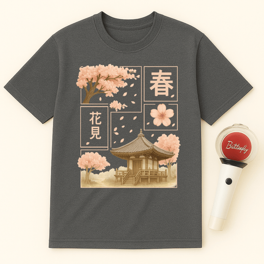 SAKURA TEMPLE VIEW UNISEX T-SHIRT