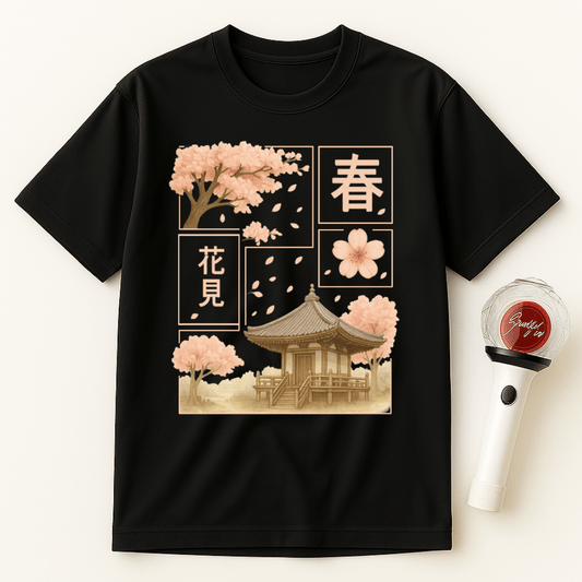 SAKURA TEMPLE VIEW UNISEX T-SHIRT