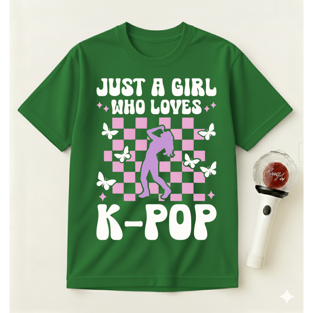 JUST A GIRL WHO LOVES K-POP T-SHIRT
