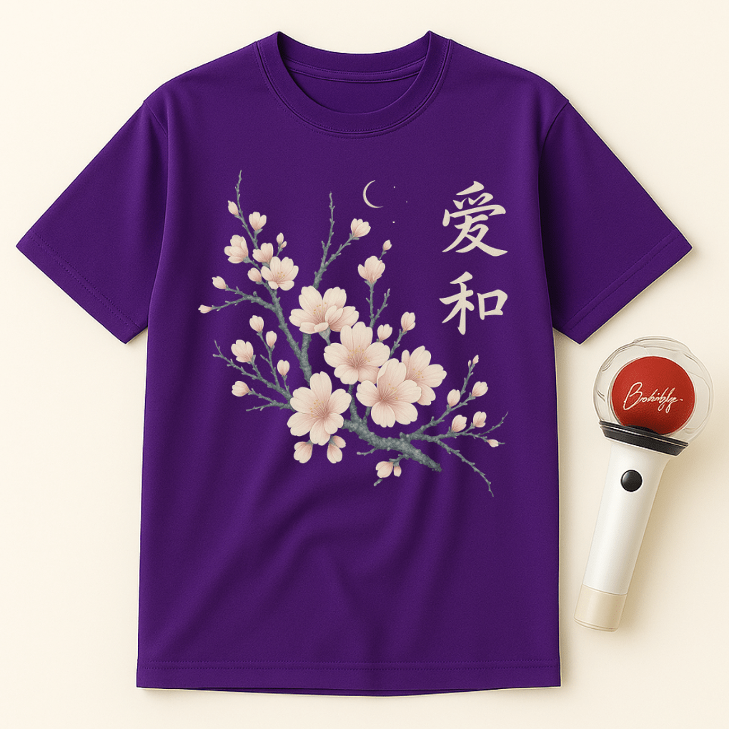 MOONLIT SAKURA UNISEX T-SHIRT