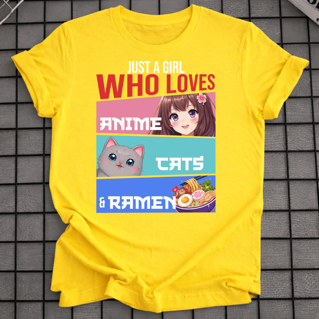 ANIME KATZEN & RAMEN T-SHIRT