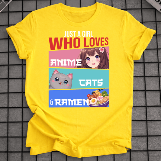 ANIME CATS & RAMEN T-SHIRT