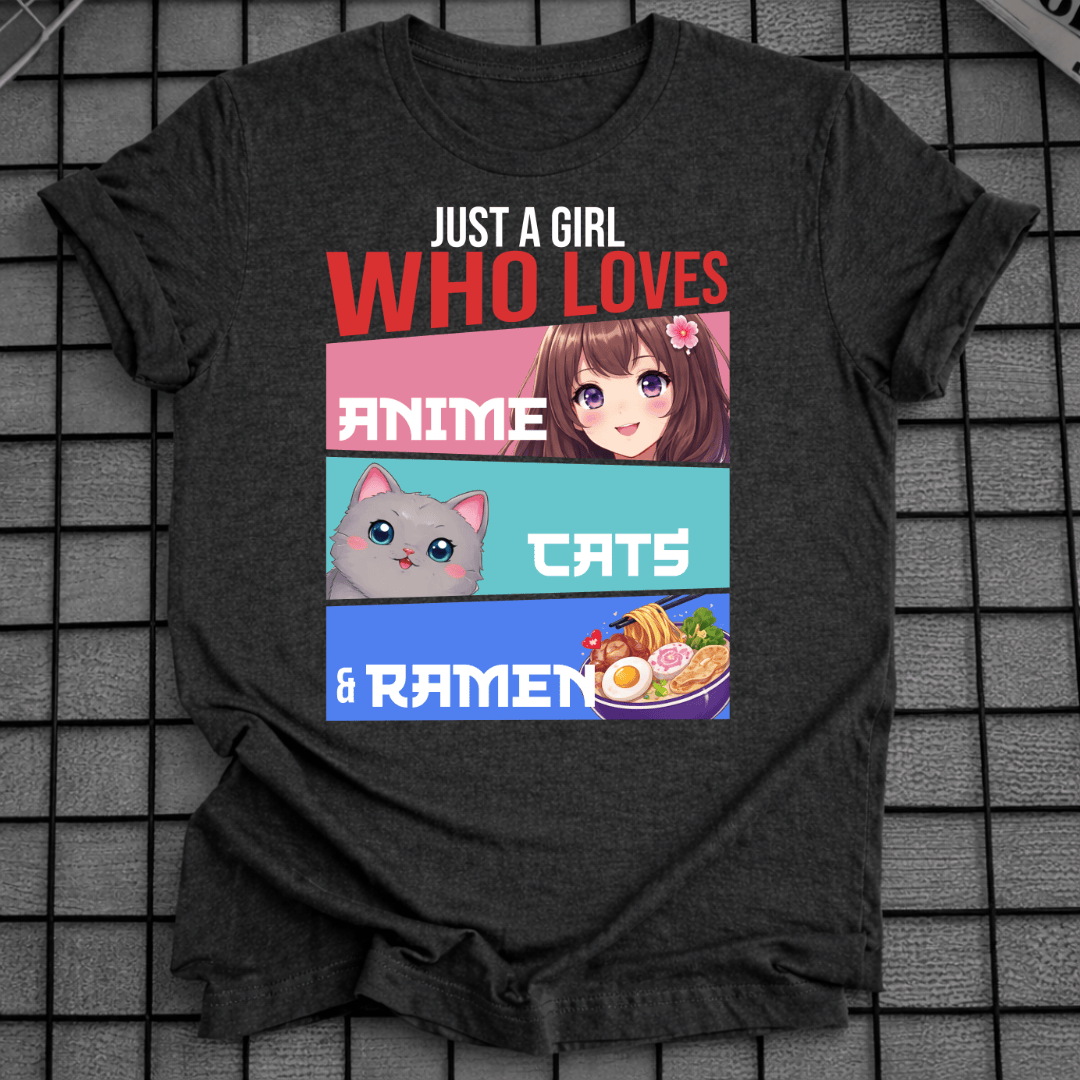 ANIME KATZEN & RAMEN T-SHIRT