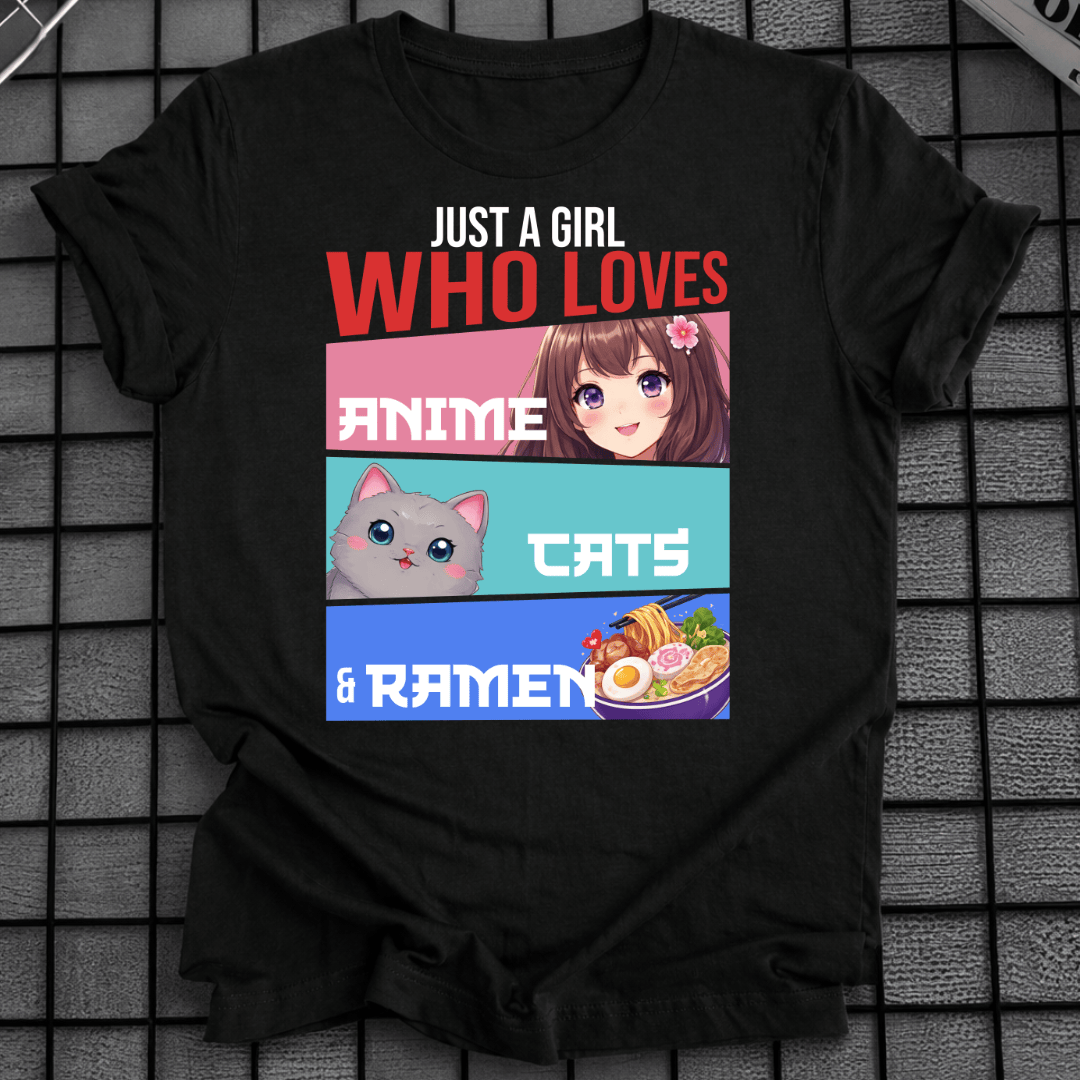ANIME KATZEN & RAMEN T-SHIRT