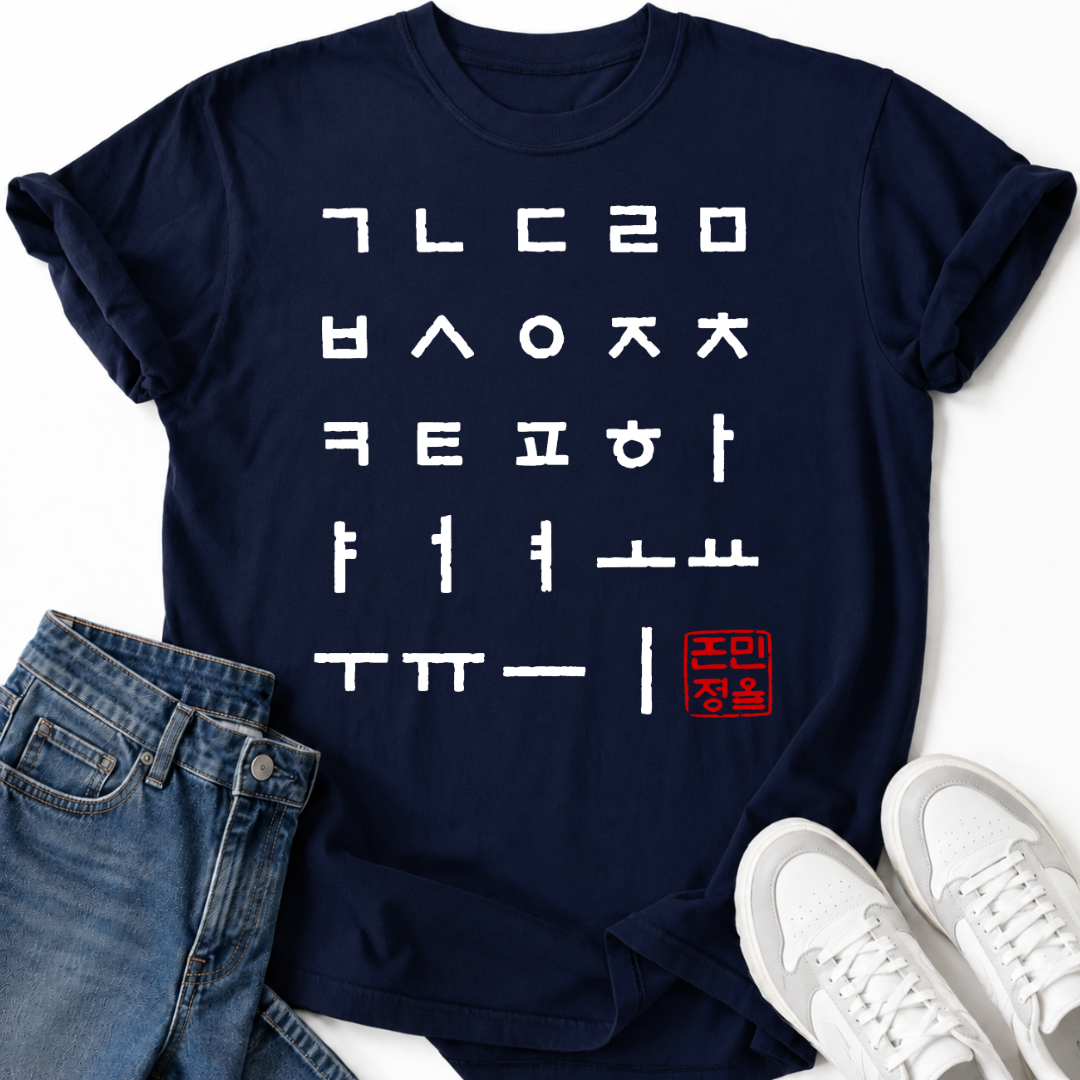 HANGUL LETTERS KOREA T-SHIRT