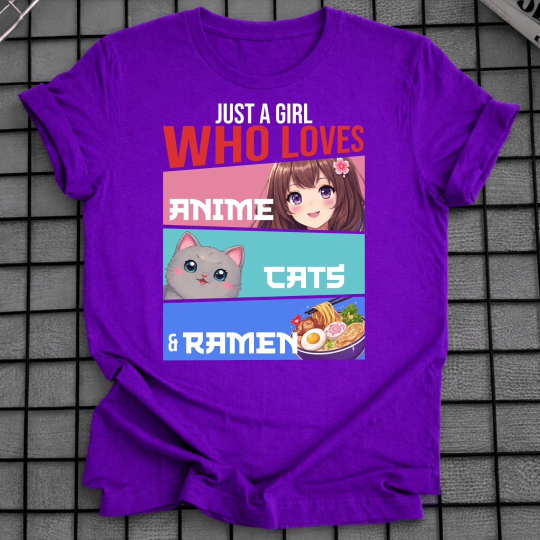 ANIME KATZEN & RAMEN T-SHIRT