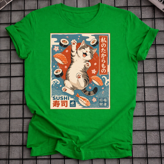 JAPANISCHES KATZEN-SUSHI-T-SHIRT