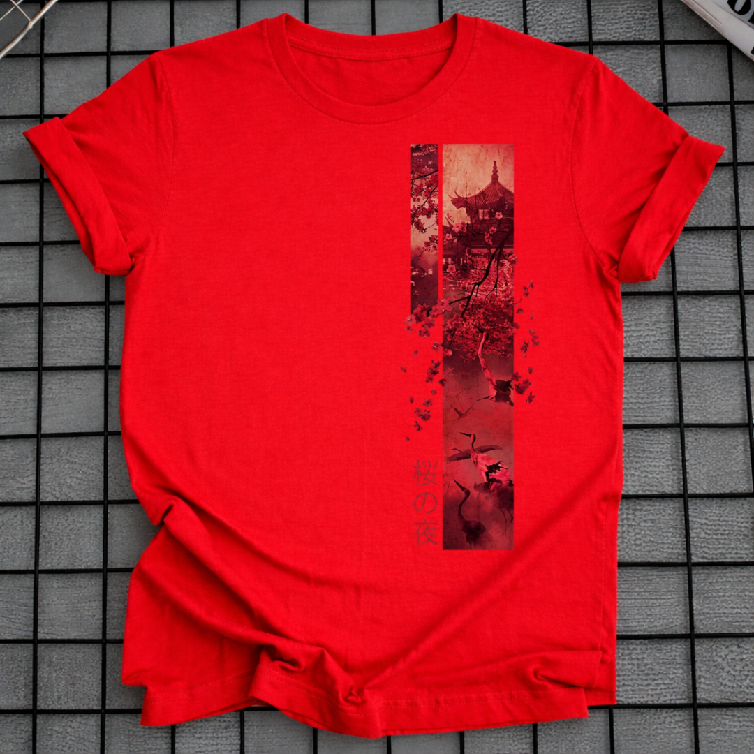 JAPANISCHES SAKURA-BLÜTEN-T-SHIRT