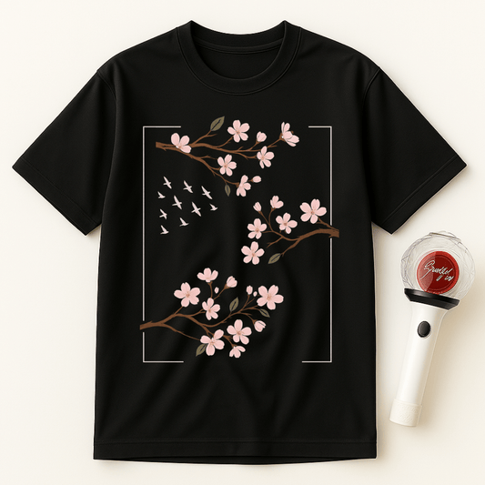 CHERRY BLOSSOM BRANCHES UNISEX T-SHIRT