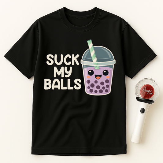 BUBBLE TEA BALLS UNISEX T-SHIRT