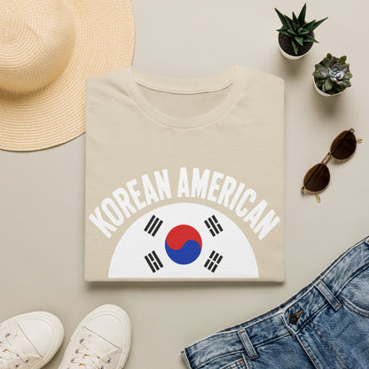 Korean American T-Shirt – Bold Taegeuk Emblem Pride Tee