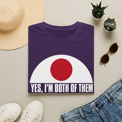 T-Shirt — "Yes, I'm Both of Them" Japan & Korea Flag Pride Tee