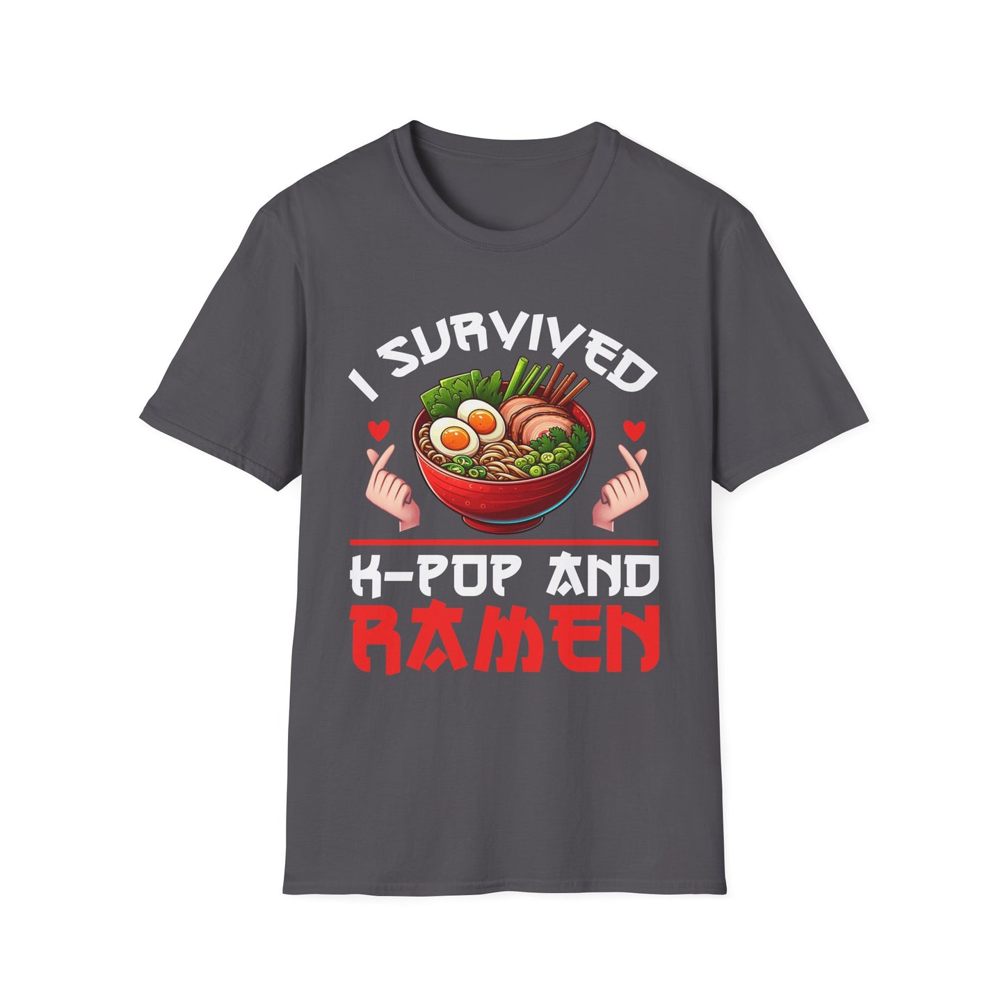 I Survived K-Pop and Ramen Unisex Softstyle T-Shirt